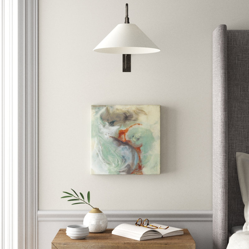 « cuivre river ii », peinture, H 16 po x l 16 po x P 1,5 po, Toile tendue