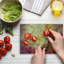Multicolore, planche à découper en verre trempé Ambesonne