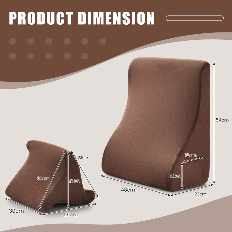 Memory Foam Medium Support Pillow, Brown