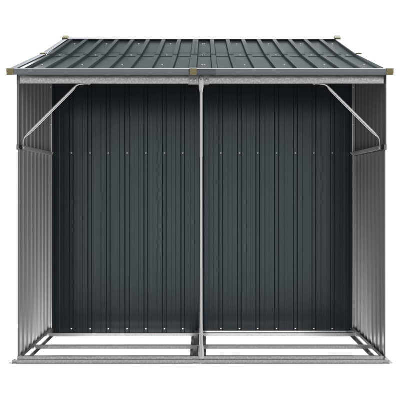 Brason Garden Shed 277x192.5x179 cm Galvanised Steel, Anthracite
