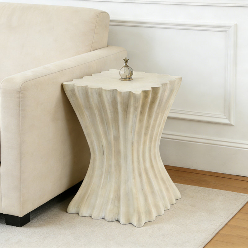 Table d'appoint d'extérieur, Marron antique