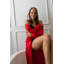 Peignoir mi-mollet en rayonne de femme avec poches-74877382