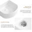 Lavabos rectangulaires pour salle de bain Petits lavabos modernes pour salle de bain au-dessus du comptoir Lavabo vasque en céramique Lavabo vasque blanc brillant