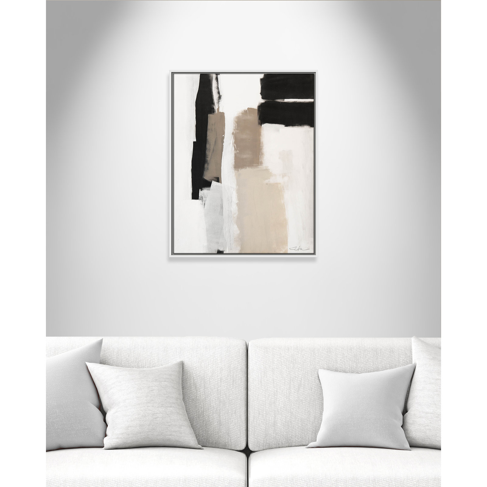 Giverny Earth Scapes II by  Print, No Mat, 29.5" H x 23.5" W x 2" D, White Floater Framed