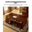 Bureau d'ordinateur en bois massif de style américain-870933560-870933561