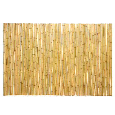 Backyard X-Scapes Natural Bamboo Fencing High Outdoor Decorative Rolled Fence Panel 4 Ft L X 1 In D