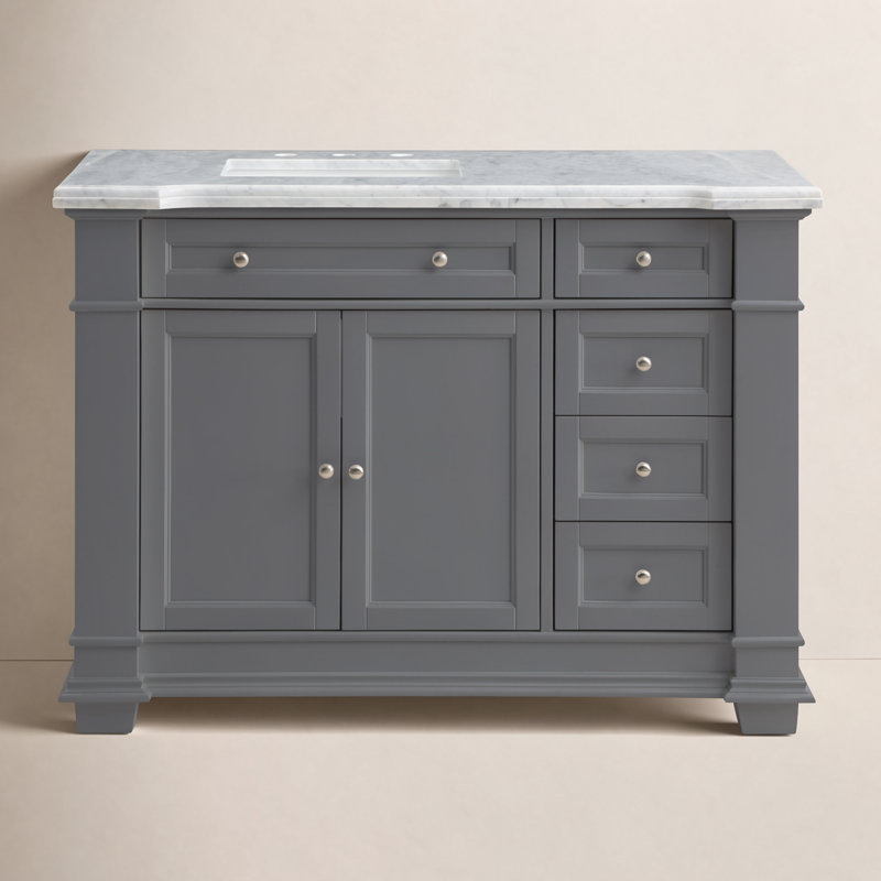 Riccardo 42" Single Bathroom Vanity Set, Gray