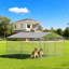 Clôture en acier pour chien avec chenil pour chien