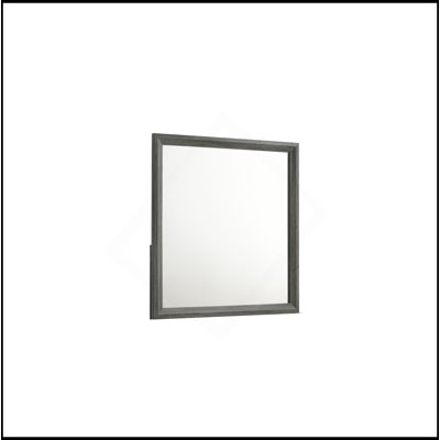 Miroir de style moderne en bois gris