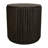 Annakiya Round End Table In Dark Brown Finish On Mango Wood