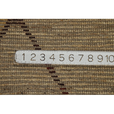 Tapis oriental marocain en laine fabriqué à la main à motif de treillis 7 x 9