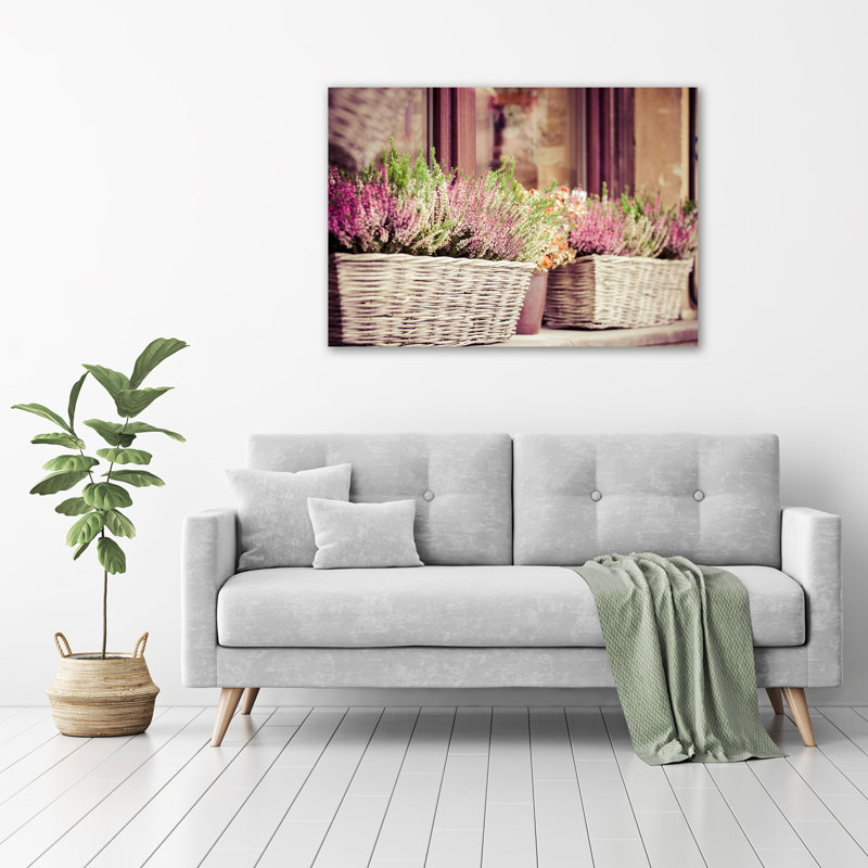 Lavender In A Pot - Wrapped Canvas Print