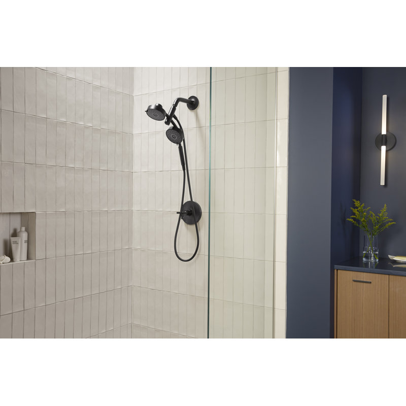 Purist Kohler Rite-Temp Valve Trim with Cross Handle, Vibrant Polished Nickel