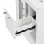 Meuble-lavabo 24 po avec lavabo, meuble-lavabo avec deux tiroirs et porte, tablette réglable, bois massif et panneau de fibres à densité moyenne-958244475