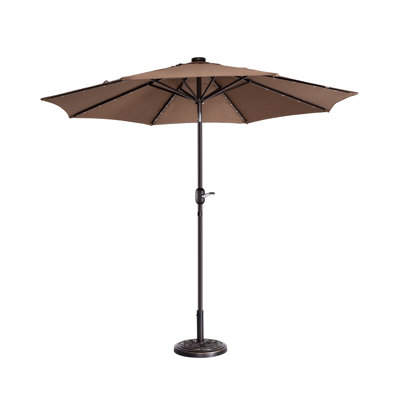 274.32cm Lighted Tilt Market Parasol