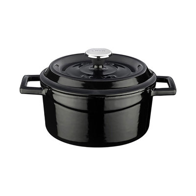 Cast Iron dia.5" h:2.5" 18 oz. Round Cast Iron Dutch Oven
