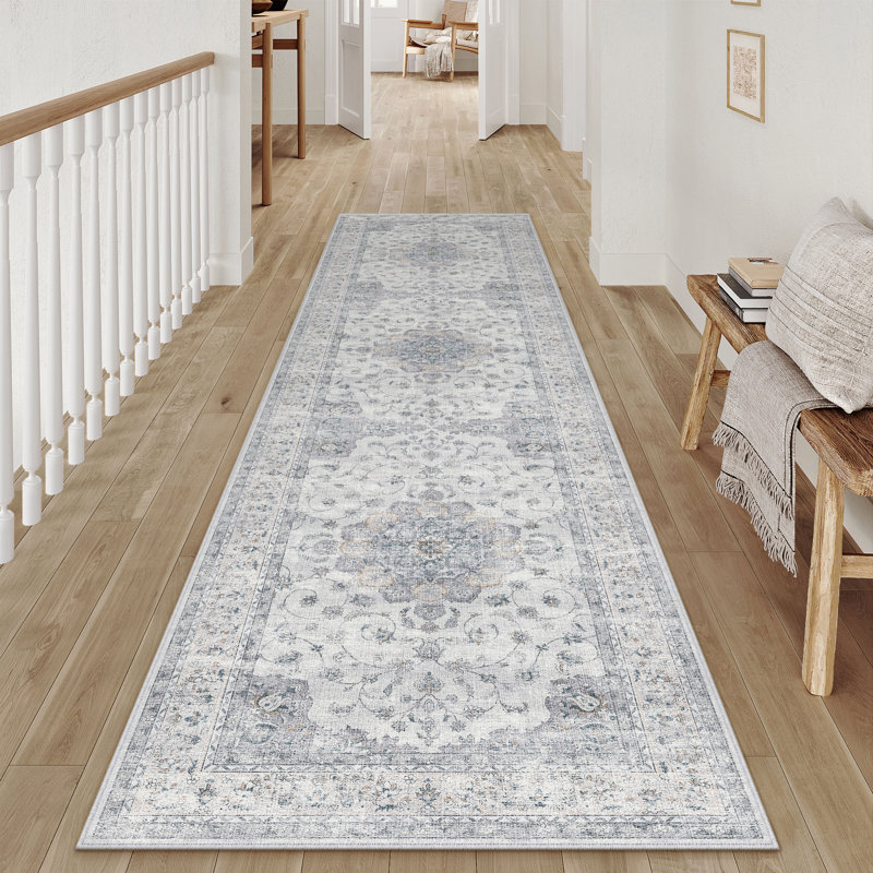 Haven Classic Persian Style Area Rug in Blue, Runner 2' x 8'