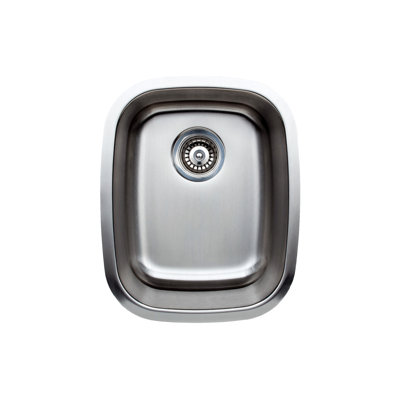 Craftsmen Series 15.25 " L Undermount Single Bowl Stainless Steel Kitchen Sink