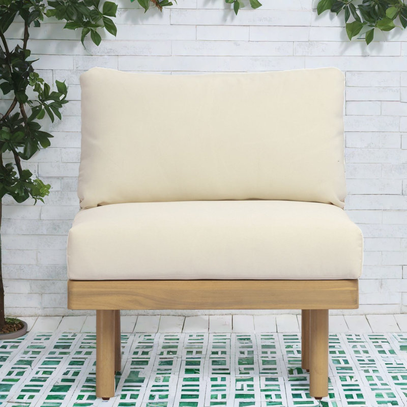 Chaises longues Lb, dossier en corde de bois d'acacia, sièges de patio modernes