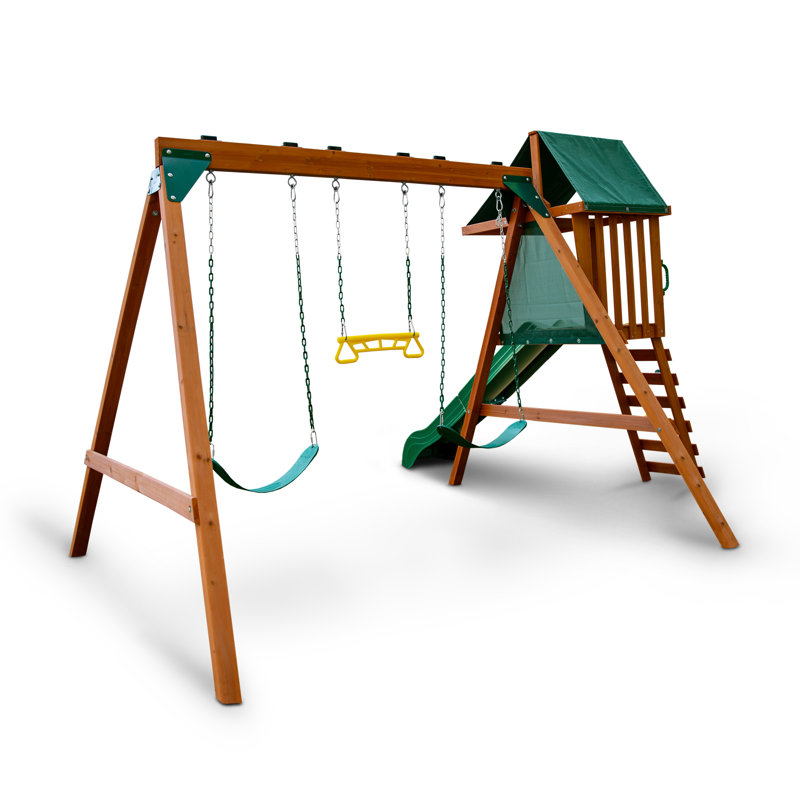 Gorilla Basic Swing Set With Slide, No