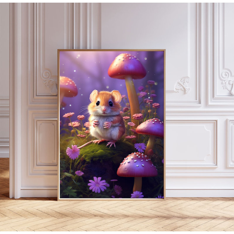 Tropical Animal Mouse - No Frame Print, 59cm H x 42cm W