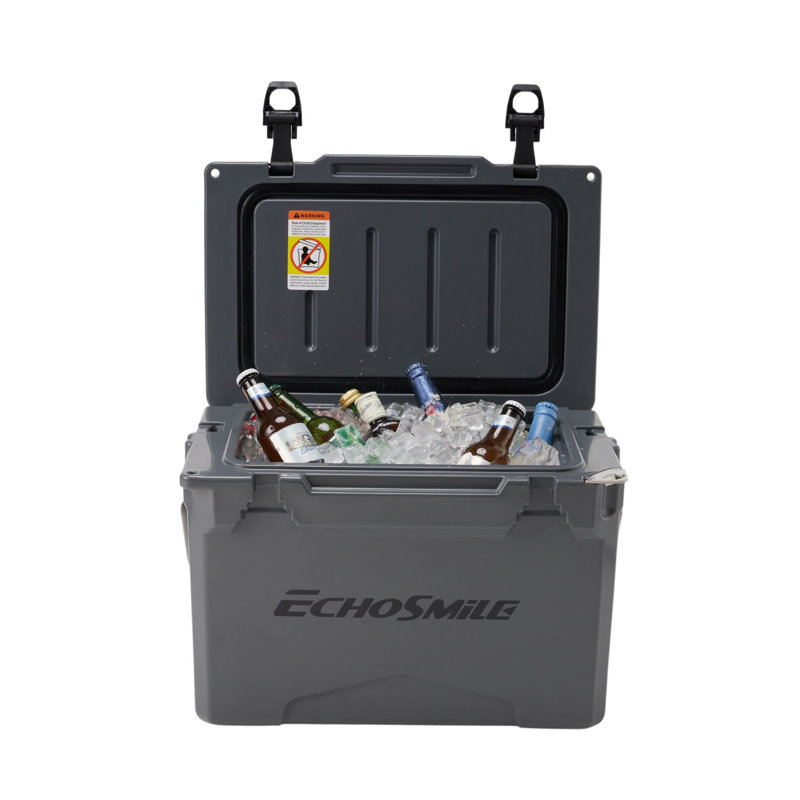 EchoSmile 25 Quarts Ice Chest, Gray
