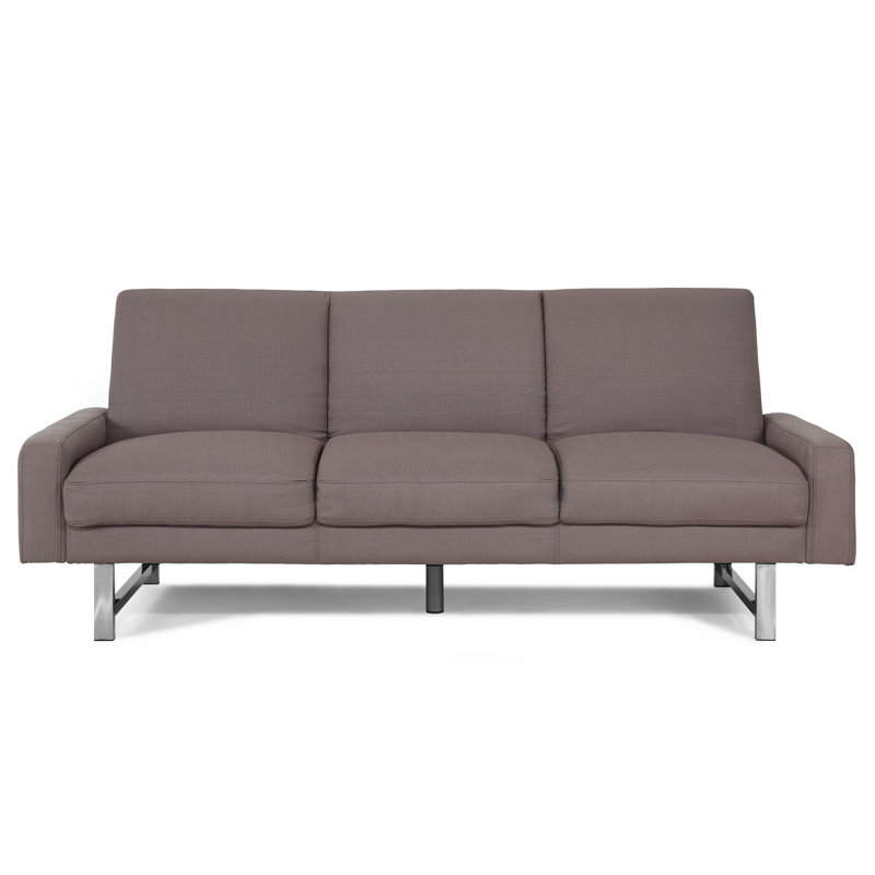 Upholstered 85.4 " Sofa, Pebble Stone
