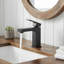 Robinet de lavabo de salle de bain moderne avec poignée simple-120650235