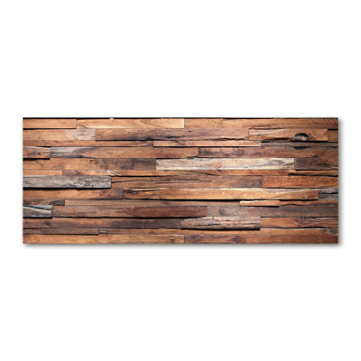 Wooden Wall - No Frame Print on Canvas