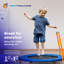 New Bounce Mini Foldable Trampoline with Handlebar - Holds Up to 150 Lbs