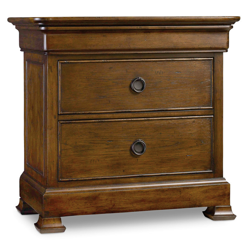 Archivist 2 - Drawer Nightstand in Dark Wood