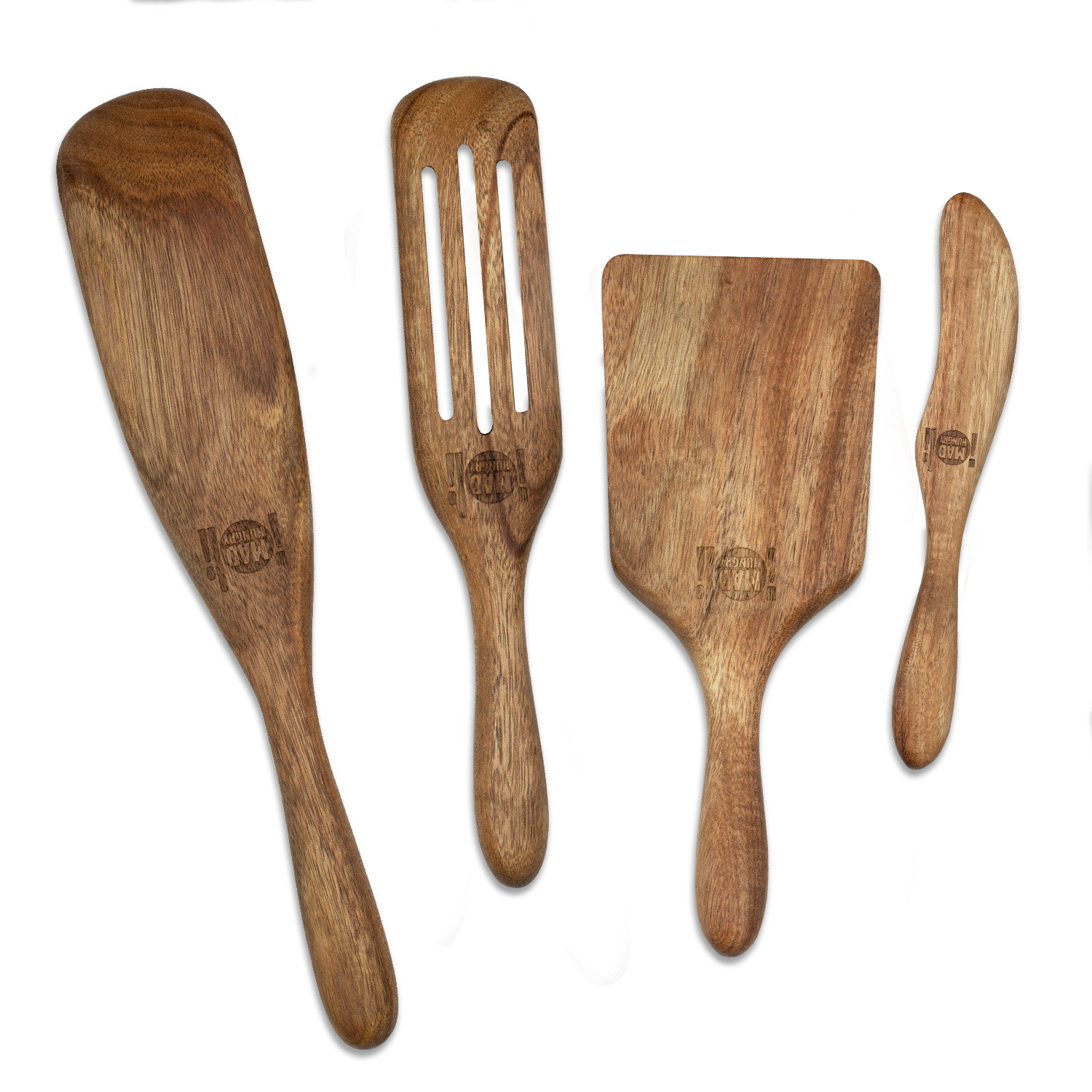 Kalorik Mad Hungry As Seen On TV Premium 4Piece Acacia Wood Spurtle