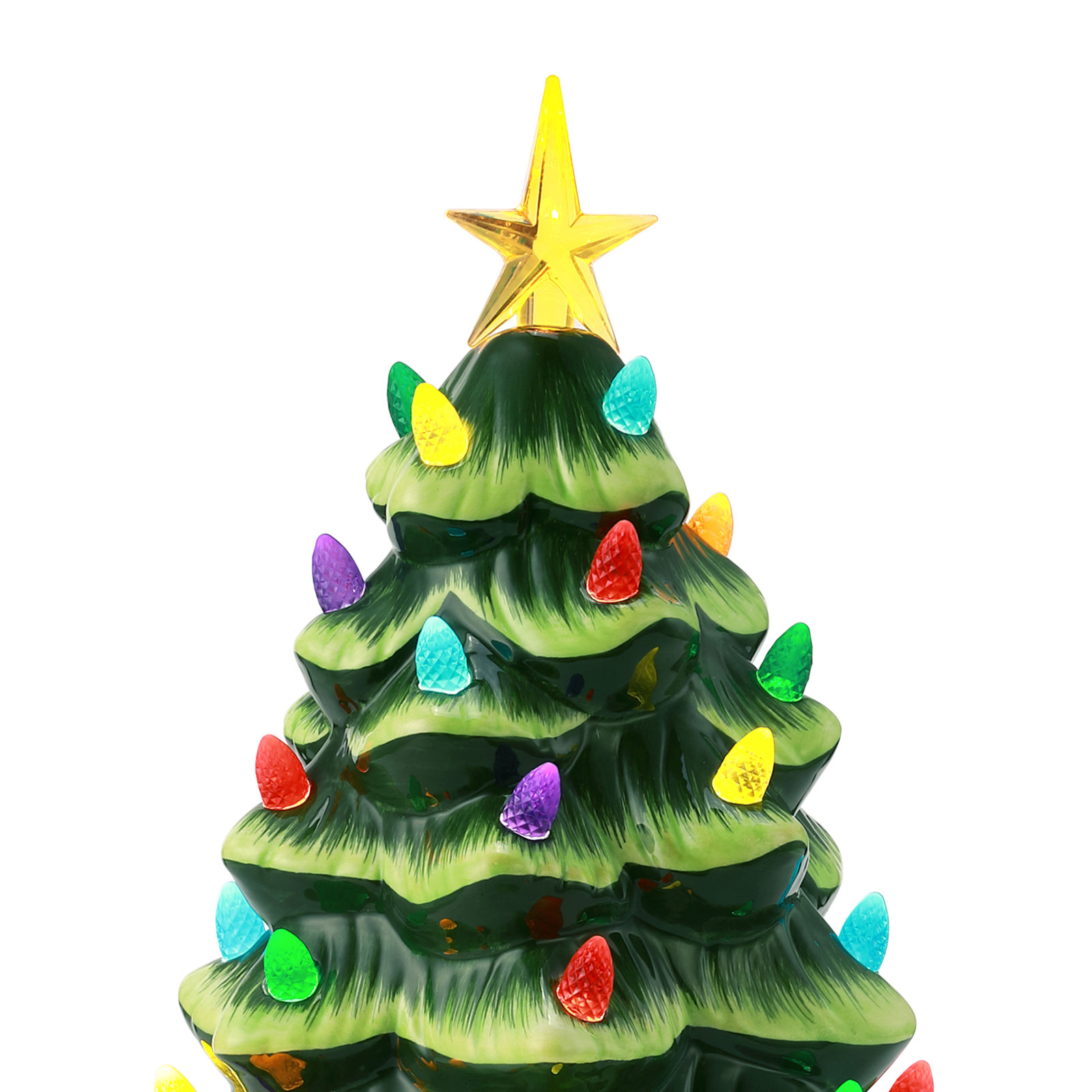 12" Nostalgic Ceramic Tree, Green
