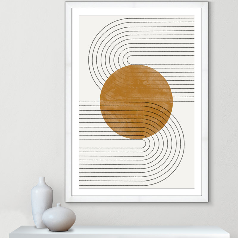 Échos courbés par Miuus Studio, L 35 po x H 49 po, Blanc satiné, Imprimé mat