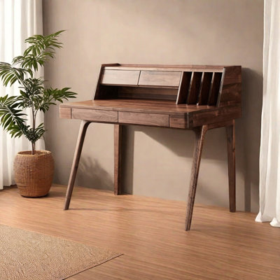 American Style Vintage All Solid Wood Desk