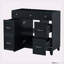 [Cabinet seulement] Meuble-lavabo de 36 po - Noir (lavabo non inclus)