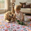 Tapis lavable à motif floral Kaldi-13670166-19868460