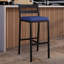 Tabouret de bar Chelsea Patio avec structure en aluminium thermolaqué et coussin amovible-105653553