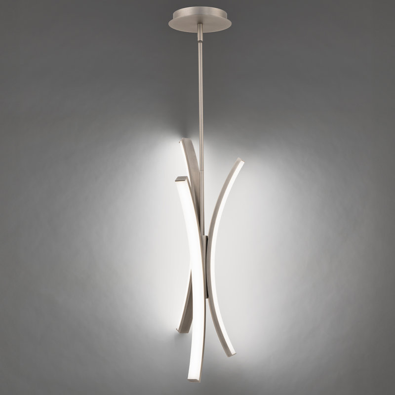 Tusk LED Dimmable Pendant, Brushed Nickel, 4000K