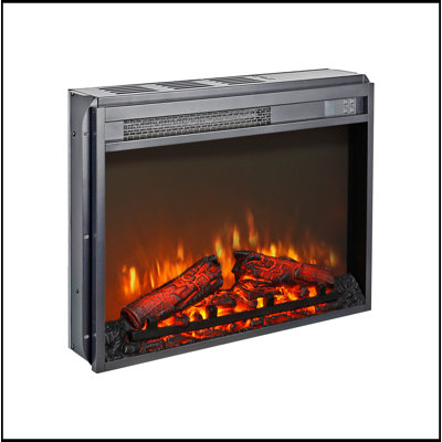 58"" Fireplace TV Stand, Entertainment Center With 23"" Electric Fireplace, TV Table For Tvs Up To 70 Inch, Media Console Cabinet With Storage And Glass -  Lark Manor™, 1BC1E0C59C1045BF96745EB5FC676747