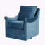 Fauteuil demi-tonneau pivotant en velours de 33,7 po de large Keaja-1305231585