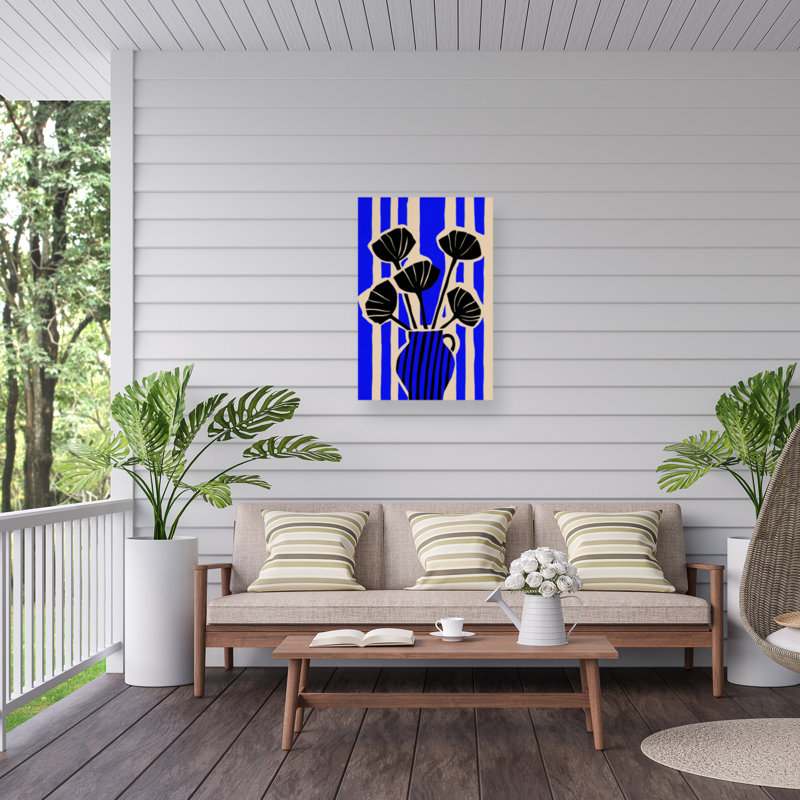 «Stripedstilllifeno» sur toile par Treechild, H 32 po x l 22 po