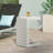Alu C-Shaped Table White-445188991