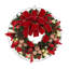 26" Holiday Wreath With Pinecones, Ornaments And Bows