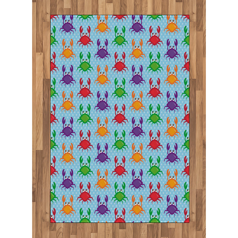 Tapis décoratif en fibre de polyester à haute densité, Rectangle— 4 pi x 5 pi 8 po