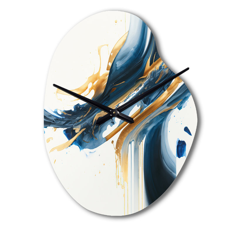 Horloge murale ingénieuse en forme de spirale abstraite II d'Ing Abraham, Petit