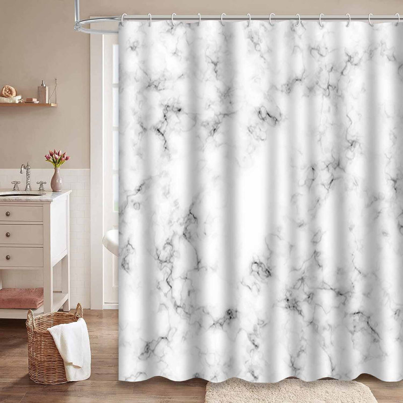 Rideau de douche Marble, L 72 po x l 84 po