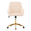 Fauteuil ergonomique Ty pour la maison - Velours kaki, siège réglable, confort optimal pour les longues heures d'assise dans la chambre ou le bureau. Tissu en velours.