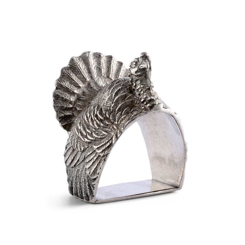 Harvest Pewter Turkey Napkin Ring