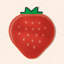 Double-layer Strawberry Cat Litter Trapping Mat
